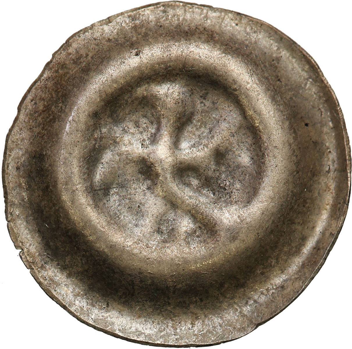 Władysław Łokietek (1305-1333). Kraków lub Sandomierz. Brakteat z kroczącym Orłem - RZADKI